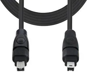 6FT FireWire IEEE 1394 Cable,4 Pin to 4 Pin Male to Male Cord,FireWire 400 DV iLink Cable for Laptop to Camcorder