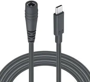 2PCS Starlink Mini USB C to DC Power Cable 0.5M/1.6FT DC 5521 Male to USB Type C Male Plug 20V 5A Extension Cable, for LED Desk Lamp, Small Fan Etc Other USB Type C Equipment (50CM/19.68IN)