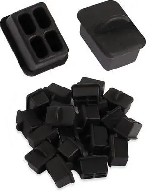 20pcs SFP Port Anti Dust Cover Cap SFP Dustproof Plug Soft Silicone Protector for Ethernet Switch, Router and Network Interface Card,etc.