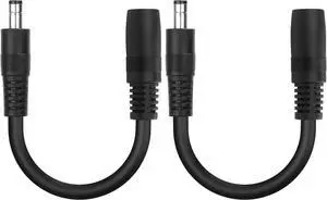 2PCS 8020 Famale to 7909 Male Cable 14AWG DC 8020 to 7909 Connector for Solar Panel RV Automotive Marine Portable Power Station Solar Generator (DC8020 to DC5521)