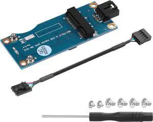 Mini PCI-E WWAN/LTE Card to Motherboard USB 9-pin Adapter Mini PCIE 3G/4G Network Card to Motherboard USB 9-pin Test Converter with SIM Slot for WWAN/LTE Cards(Horizontal) (Horizontal)