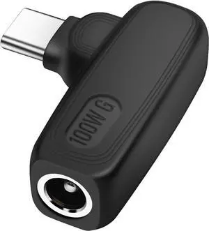 DC to USB C Power Adapter,90 Degree 100W PD USB Type C Male to DC 5.5x2.1mm Female Power Charging Adapter for Type C USB Charging Device