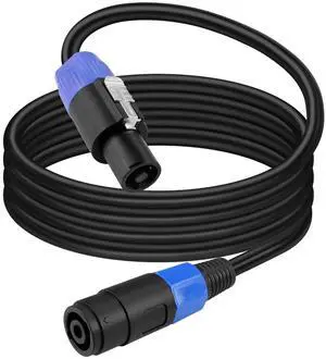 Speakon Extension Cable,Professional 12AWG 2 Pin NL2FC Speakon Male to Female with Twist Lock Audio Amplifier Cable(2M/6.6FT) Speakon Extension Cable,Professional 12AWG 2 Pin NL2FC Speakon Male to Female with Twist Lock Audio Amplifier Cable(2M/6.6FT)