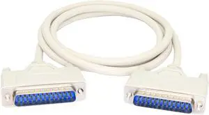 4.5 Feet DB25 Male to Male Parallel Printer Cable YOUCHENG for The Connection Between a Computer with DB25 Female Interface and The Printer
