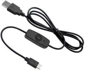 Raspberry Pi Power Switch, 3.9FT with Indicator Light Raspberry Pi 4 Power Switch Type A to Type C USB Cable for Raspberry Pi 4
