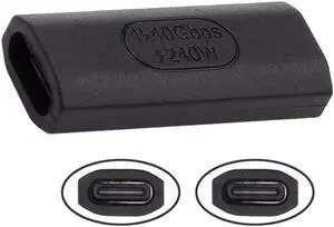 USB4 Type C Female to Female Extension 240W Power 40Gbps Data 8K Video Extender Adapter for NS Phone Laptop USB4 Type C Female to Female Extension 240W Power 40Gbps Data 8K Video Extender Adapter for NS Phone Laptop