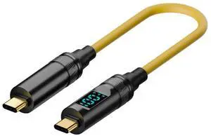 0.2M Smart LED Display USB-C USB4 Cable 20Gbps 100W 8K for Laptop Disk Phone Type-C Male to Male Cable Power & Data 0.2M Smart LED Display USB-C USB4 Cable 20Gbps 100W 8K for Laptop Disk Phone Type-C Male to Male Cable Power & Data