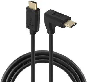 USB3.1 Type-C Male to USB-C Vertical 90 Degree Up Down Angled 10Gbps 4K Data Cable 65W USB3.1 Type-C Male to USB-C Vertical 90 Degree Up Down Angled 10Gbps 4K Data Cable 65W