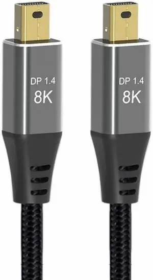 Mini DisplayPort 1.4 8K 60hz Cable Ultra-HD UHD 4K 144hz Mini DP to MiniDP Cable 7680*4320 for Video PC Laptop TV Mini DisplayPort 1.4 8K 60hz Cable Ultra-HD UHD 4K 144hz Mini DP to MiniDP Cable 7680*4320 for Video PC Laptop TV