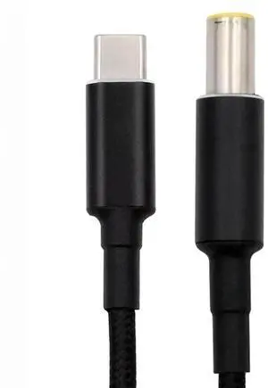 100W Type C USB-C Input to 20V DC 7.9*5.4mm Output Power 20V 5A 65W PD Charge Cable compatible with Laptop 100W Type C USB-C Input to 20V DC 7.9*5.4mm Output Power 20V 5A 65W PD Charge Cable compatible with Laptop