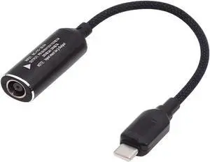 DC Jack 7.9x5.4mm Input to USB-C Type-C Power 140W Smart LED Display Charge Cable for Laptop Phone PD9V/5V/20V/7A DC Jack 7.9x5.4mm Input to USB-C Type-C Power 140W Smart LED Display Charge Cable for Laptop Phone PD9V/5V/20V/7A