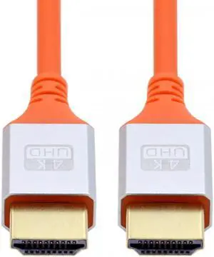 2.0M HDMI 4K to HDMI Ultra Soft High Flex HDTV Cable Hyper Super Flexible Cord High Speed Type-A Male to Male for Computer HDTV