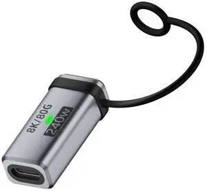 USB5.0 80Gbps Female to Female Extension Adapter with Lanyard Keychain 240W 16K 8K 5K Compatible with USB4.0 Thunderbolt3/4/5 USB5.0 80Gbps Female to Female Extension Adapter with Lanyard Keychain 240W 16K 8K 5K Compatible with USB4.0 Thunderbolt3/4/5