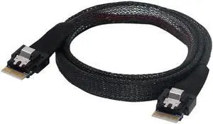 PCI-E Slimline SAS 4.0 SFF-8654 4i 38pin Host to SFF-8654 Slim SAS Target Cable 50cm