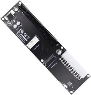 8x Oculink SFF-8612 8611 to PCIE PCI-Express 16x Adapter with ATX 24pin Power Port for Mainboard Graphics Card