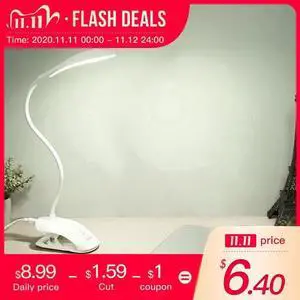 Desk lamp USB led Table Lamp 14 LED Table lamp with Clip Bed Reading book Light LED Desk lamp Table Touch 3 Modes