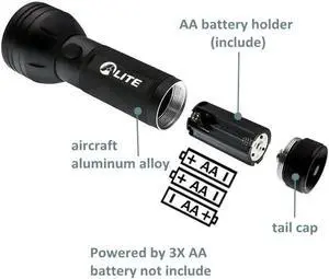 51 LED UV Flashlight 395NM 3-AA Battery Scorpion Ultraviolet Light Torch Blacklight for Pet Urine Detector