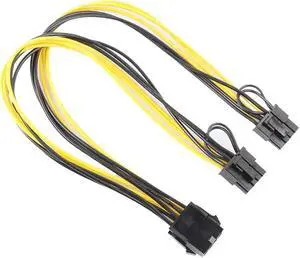 PCI-E 8Pin to Double PCI-E PCI Express 8Pin(6Pin+2Pin) Splitter Cable Power Supply Cable 30cm PCIe Connector Cable Promotion PCI-E 8Pin to Double PCI-E PCI Express 8Pin(6Pin+2Pin) Splitter Cable Power Supply Cable 30cm PCIe Connector Cable Promotion