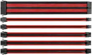 Supply Extension Cable Kit- Mixed Color Sleeved ATX 24Pin, EPS 4+4Pin, PCI-E 6+2Pin, PCI-E 6Pin Extension Cord