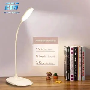 4W Brightness 360 degree Foldable USB Rechargeable Touch Sensor Table LED Lamp 3 level Dimmable Reading Study Desk Light ZZD0013