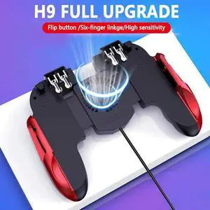 Six Finger Plug-in Mobile Phone Radiator Controller Joystick Trigger Game Shooter PUBG Mobile Game Controller Plug-in Gamepad Six Finger Plug-in Mobile Phone Radiator Controller Joystick Trigger Game Shooter PUBG Mobile Game Controller Plug-in Gamepad