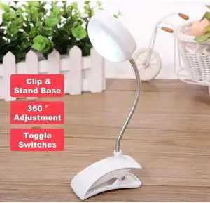 Flexo LED Table Lamp Clip Desk Lamp LED Clamp Reading Study Bed Laptop Desk Bright Light Drafting Table Lamp Portable