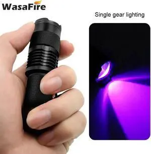 395nm UV Flashlight Led Ultra Violet Light Mini Torch Lamp Small UV Purple Linterna for Marker Checker Cash Detection 395nm UV Flashlight Led Ultra Violet Light Mini Torch Lamp Small UV Purple Linterna for Marker Checker Cash Detection