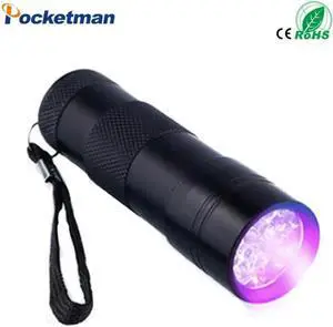 Fluorescent agent detection UV 395nm led Flashlight torch lamp purple violet light For3AAA battery Fluorescent agent detection UV 395nm led Flashlight torch lamp purple violet light For3AAA battery