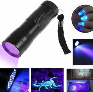12 LED Mini UV Ultra Violet Flashlight Blacklight Light Inspection Lamp Electric Torch 12 LED Mini UV Ultra Violet Flashlight Blacklight Light Inspection Lamp Electric Torch