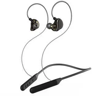 In-ear Bluetooth headphones with high sound quality and neckband noise reduction Silver-plated double-pinch headphone cable - without microphone In-ear Bluetooth headphones with high sound quality and neckband noise reduction Silver-plated double-pinch headphone cable - without microphone