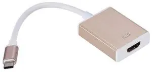 USB-C type-c to HDMI single-port adapter - Aluminum type c to HDMI 4K connection Metallic silver USB-C type-c to HDMI single-port adapter - Aluminum type c to HDMI 4K connection Metallic silver