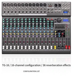 Professional mixing console singing live broadcast equipment audio amplifier audio mixer outdoor stage bar 16 Professional mixing console singing live broadcast equipment audio amplifier audio mixer outdoor stage bar 16