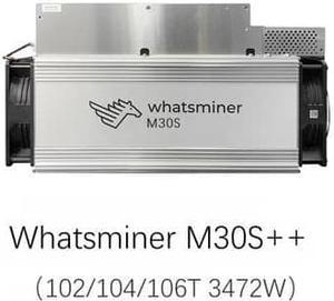 Whatsminer M30S++ 108t 108Th/s 3348W Asic Crypto BTC Miner Machine