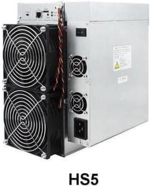 HS5, 2700G Hashrate per Second HNS Miner with PSU and Compatible with SC, 5400GH/s. Silence and Small Mining Machine.