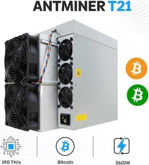 New Release Bitmain Antminer T21 190Th/s 3610W Bitcoin Miner BTC Miner T21 190T ASIC Miner BTC Mining Better Than Antminer T19 S19K pro S19XP Whatsminer M50