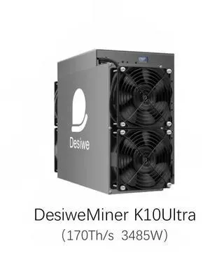 DesiweMiner K10 Ultra 170 TH/s 3485W for Miners Mining Bitcoin BCH BSV with SHA-256 algorithm