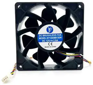 KY12038B12DN 12V 2.8A cooling fan for Antminer full series 120mm cooling fan replacement
