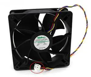 Nidec Antminer 120MM Cooling Fan W12E12BS1B5-57 12V 1.65A Suitable to Antminer S9, S9I, S9SE, T17, S17, S17PRO, T17+, ebit, Whatsminer, Innosilicon, etc.