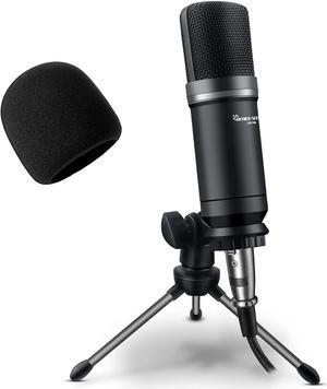 Podcast Studio Microphone Condenser Mic for Hayner-Seek Podcast Equipment Bundle with 3.5mm Audio XLR Cable