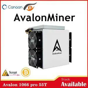AvalonMiner 1066 pro 55Th/s SHA-256 3300W Bitcoin miner Machine with Power Supply Avalon ASIC miner 55T BTC BCH Mining Machine Better than Avalon 1066 A1047 A1026