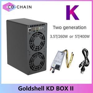 Come With PSU Gold shell KD BOX II 3.5T/260W or 5T/400W Hashrate KDA Miner Mining Kadena Algorithm Asic Miner Low Noise Home Mining Box Better Than Kd box pro