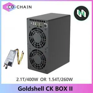 New Gold shell CK BOX II 2.1TH/s±10% | 400W±10% | Nervos Network CKB Mining  With 750W PSU CK BOX 2 Good For Home Mining Low Noise Better than CK BOX
