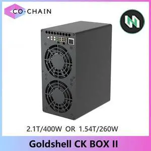 New Gold-shell CK BOX II 2.1T 400W Or 1.54T 260W Nervos Network CKB Mining Without PSU Good For Home Mining Box Better Than CK Box Miner CKB Asic Miner
