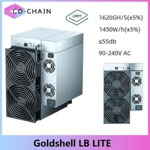 New Release Gold shell LB Lite LBRY Coin Miner 1620GH/S(±5%) 1450W ASIC LBC Mining Machine LITE Miner Better Than LB box