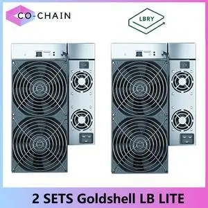 2PCS New Gold shell LB-Lite Miner1620GH/S New LBC Mining Machine LBRY Coin Miner Asic Miner LB LITE 1450W Noise 55dB Than LB BOX