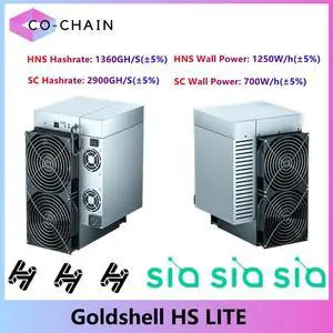 New Release Gold-shell HS LITE Miner HNS/SC Miner ASIC Miner Computer Server Mining HNS/SC 1200W Better than HS Box / HS5 HNS Miner SC Miner