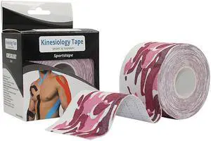 COMOmed Kinesiology Tape Water Resistant Uncut Sports Tape - 2 in x 16.5 ft - Professional Kinesiology Therapeutic Sports Tape,Camouflage, Latex Free