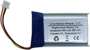 3.7V 800mAh Replacement Battery for Sennheiser HD 4.40, HD 4.50, Urbanite XL, Momentum 2.0 Wireless Bluetooth Headphones, AHB622540N01