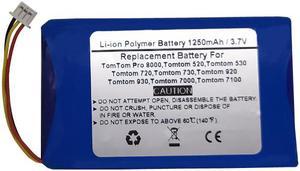 3.7V 1250mAh Replacement GPS Navigator Battery for Tomtom Pro 8000,Tomtom 520,Tomtom 720,Tomtom 920,Tomtom 530,Tomtom 730,Tomtom 930,Tomtom 7000,Tomtom 7100,SIMPLOM420102829