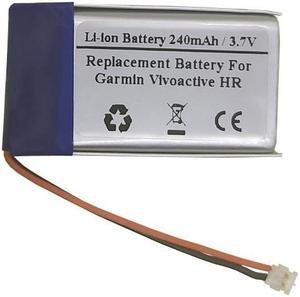 3.7V 240mAh Replacement Battery for Garmin Vivoactive HR,361-00090-00